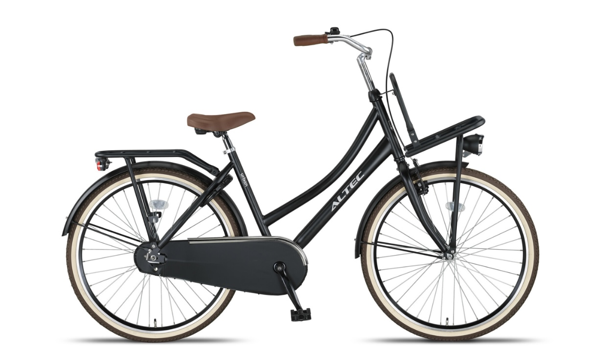 Altec Urban Transport Kinderfiets 26 inch mat zwart remnaaf